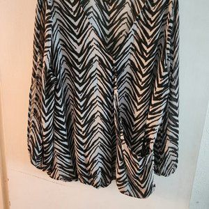 Black and white print shirt